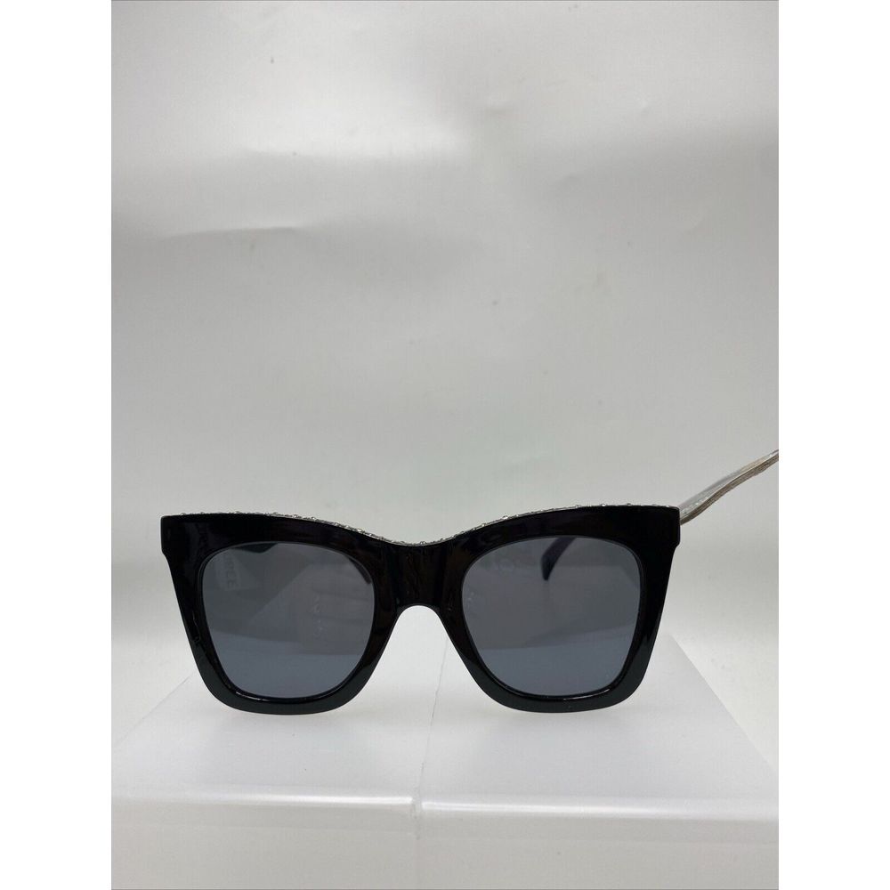 Foster Grant Sunglasses Black Rhinestones Cat Eye Sunglasses 100% UVA NEW 3390